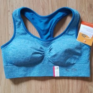 Champions blue sports bra